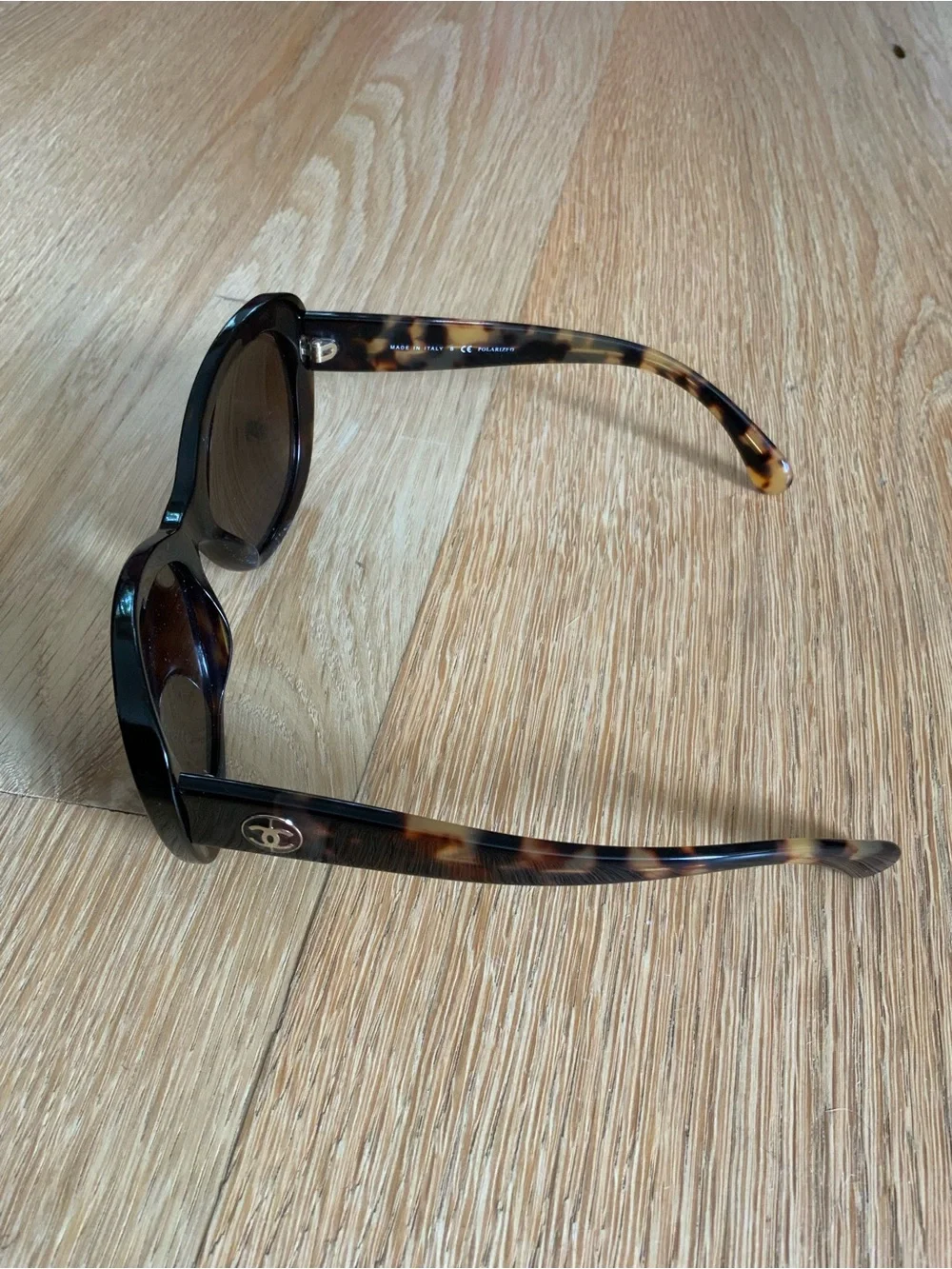 CHANEL brown tortoise